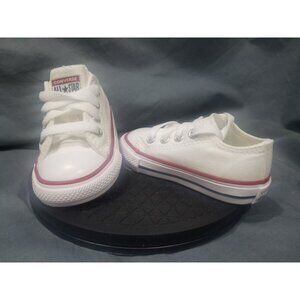 Converse Toddler C/T All Star EVA Ox Sneakers White Red Size 4 NEW NO BOX!